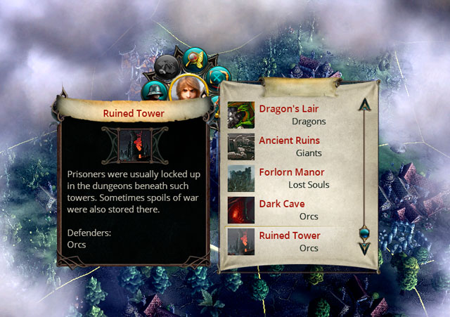 Example: a battle with a group of Orcs and Goblins dwelling beneath the surface of the capital has brought me almost 100 gold of income - How to Begin? - Eador: Masters of the Broken World - Game Guide and Walkthrough