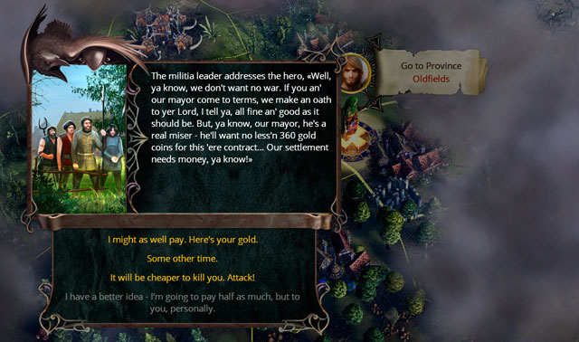 Conquer provinces as long as you have enough army units and weapons for your hero - How to Begin? - Eador: Masters of the Broken World - Game Guide and Walkthrough