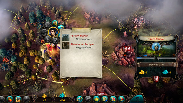 The problem with conquering provinces is that the further they lay, the more powerful creatures defend them - The Basics - Economy - Eador: Masters of the Broken World - Game Guide and Walkthrough