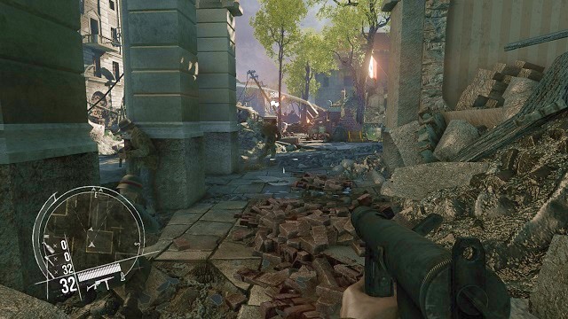 To the rescue! - Mission 8 - Warsaw Calling - Singleplayer campaign mode - Enemy Front - Game Guide and Walkthrough