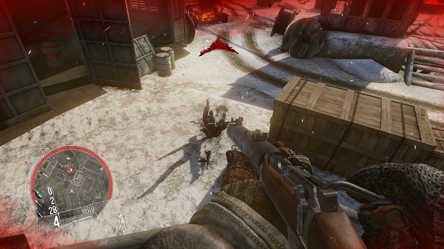 Lie down! - Mission 10 - Winter in Vemork - Singleplayer campaign mode - Enemy Front - Game Guide and Walkthrough