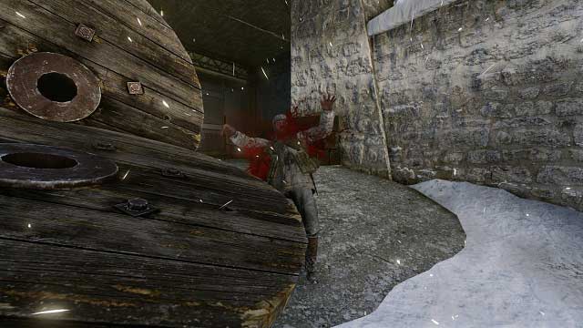 What a massacre. - Mission 10 - Winter in Vemork - Singleplayer campaign mode - Enemy Front - Game Guide and Walkthrough