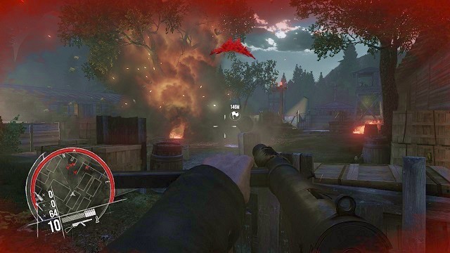 Oops, I unfortunately ignited a tree... - Mission 13 - V2 Attack - Singleplayer campaign mode - Enemy Front - Game Guide and Walkthrough