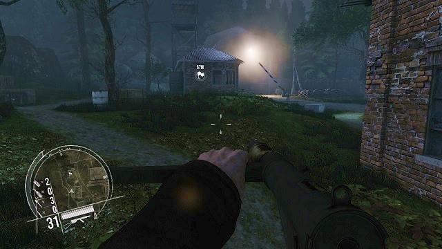 And here it is - the main factory. - Mission 14 - Fire from the Sky - Singleplayer campaign mode - Enemy Front - Game Guide and Walkthrough