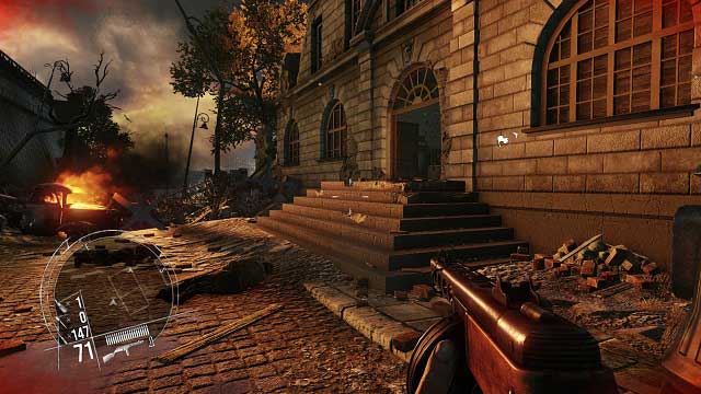 Dead bodies everywhere. What a massacre... - Mission 16 - The Fall of Warsaw - Singleplayer campaign mode - Enemy Front - Game Guide and Walkthrough