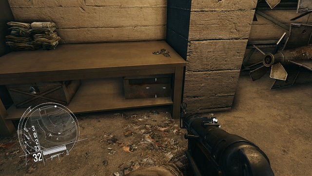 The location of the 4th secret. - Mission 11 - Collectibles - Enemy Front - Game Guide and Walkthrough