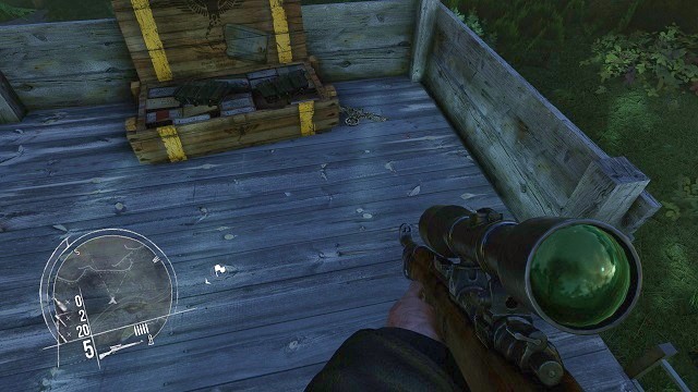 The location of the 1st secret. - Mission 13 - Collectibles - Enemy Front - Game Guide and Walkthrough