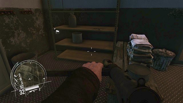 The location of the 1st secret. - Mission 14 - Collectibles - Enemy Front - Game Guide and Walkthrough