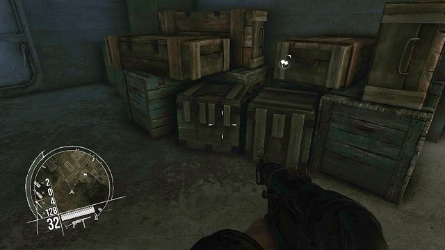 The location of the 2nd secret. - Mission 14 - Collectibles - Enemy Front - Game Guide and Walkthrough