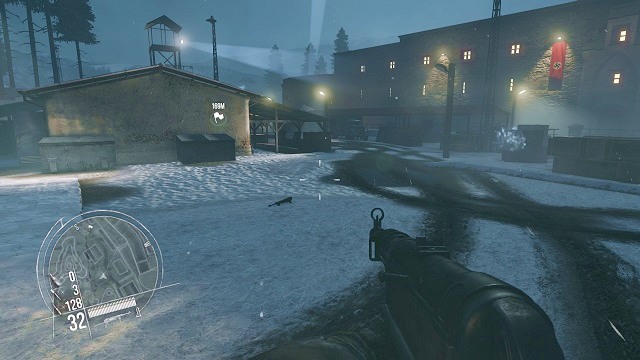 You can hear the gunshots - Mission 11 - Fortress at Oscarsborg - Singleplayer campaign mode - Enemy Front - Game Guide and Walkthrough