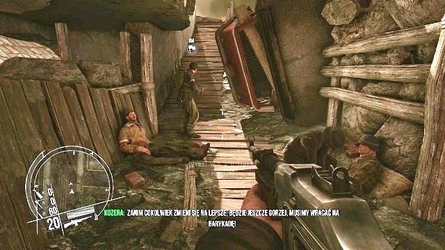 The wounded are to be left alone. They will make it somehow. - Mission 1 - The First Victory - The single player campaign mode - Enemy Front - Game Guide and Walkthrough