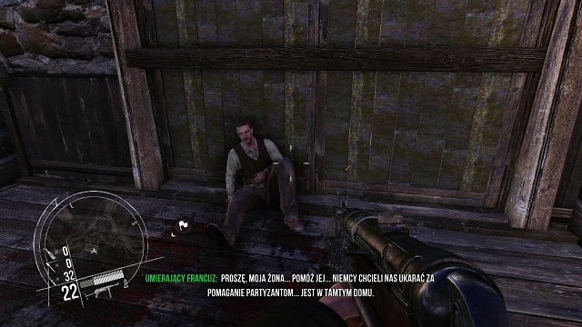 Rest in peace, dude. - Mission 3 - French Resistance - The single player campaign mode - Enemy Front - Game Guide and Walkthrough