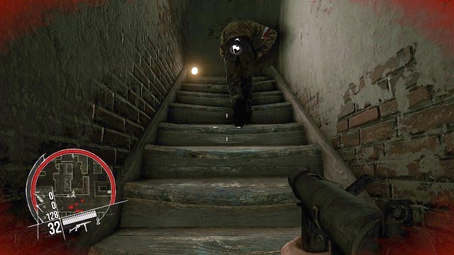 I hate climbing up the stairs... - Mission 4 - Siege of St Cross - The single player campaign mode - Enemy Front - Game Guide and Walkthrough