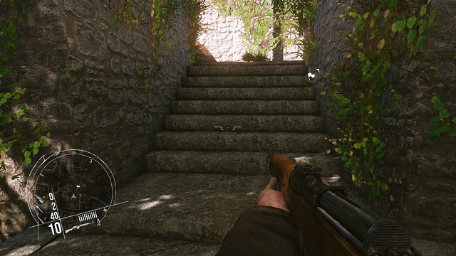 I hope there is nobody lurking around the corner. - Mission 7 - Chateau Assault in Loue Valley - The single player campaign mode - Enemy Front - Game Guide and Walkthrough