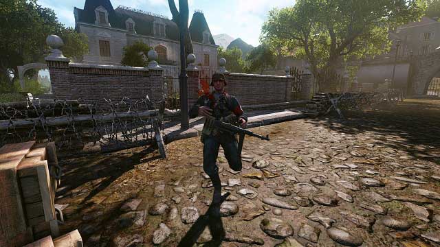 That must have hurt. - Mission 7 - Chateau Assault in Loue Valley - The single player campaign mode - Enemy Front - Game Guide and Walkthrough