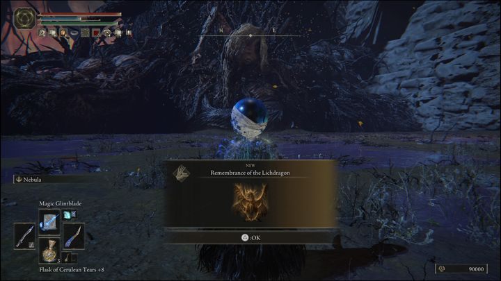 For defeating Lichdragon Fortissax you will receive Remembrance of the Lichdragon and 90,000 Runes - Elden Ring: How to beat Lichdragon Fortissax? - Elden Ring: All bosses in Deeproot Depths - Elden Ring Guide