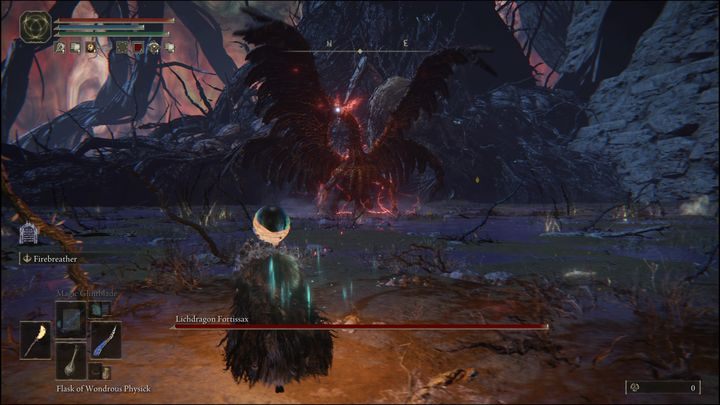 Most of his attacks are linear, hitting mostly what's in front of him - Elden Ring: How to beat Lichdragon Fortissax? - Elden Ring: All bosses in Deeproot Depths - Elden Ring Guide