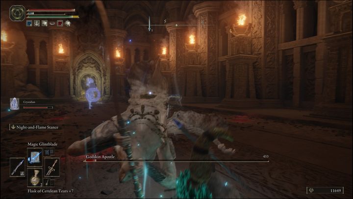 From that moment on, the boss gains the opportunity to extend his body - Elden Ring: How to beat Godskin Apostle? - Elden Ring: All bosses in Caelid - Elden Ring Guide