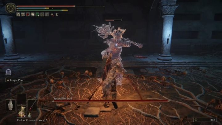 Spiritcaller Snail, is invisible but leaves a white aura - Elden Ring: How to beat Spiritcaller Snail? - Elden Ring: All bosses in Liurnia of the Lakes - Elden Ring Guide