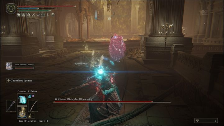 Moreover, if you attack him multiple times and are unable to stun him, he will use a black flame blast - Elden Ring: How to beat Sir Gideon Ofnir, the All-Knowing? - Elden Ring: All bosses in Leyndell, Ashen Capital - Elden Ring Guide