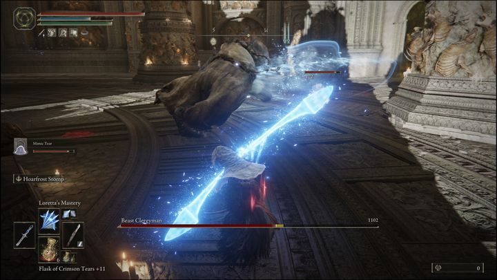 When the Beast Clergyman is busy fighting your summon, you can also use spells that deal high damage, but take a long time to cast, such as Loretta's Mastery or Comet Azur - Elden Ring: How to beat Maliketh, the Black Blade? - Elden Ring: All bosses in Crumbling Farum Azula - Elden Ring Guide