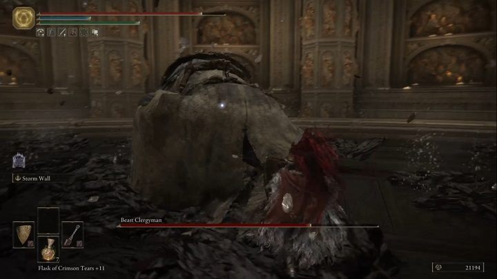 When the opponent takes the dagger in his teeth and holds his hands up, he will make an area attack with large rocks - Elden Ring: How to beat Maliketh, the Black Blade? - Elden Ring: All bosses in Crumbling Farum Azula - Elden Ring Guide