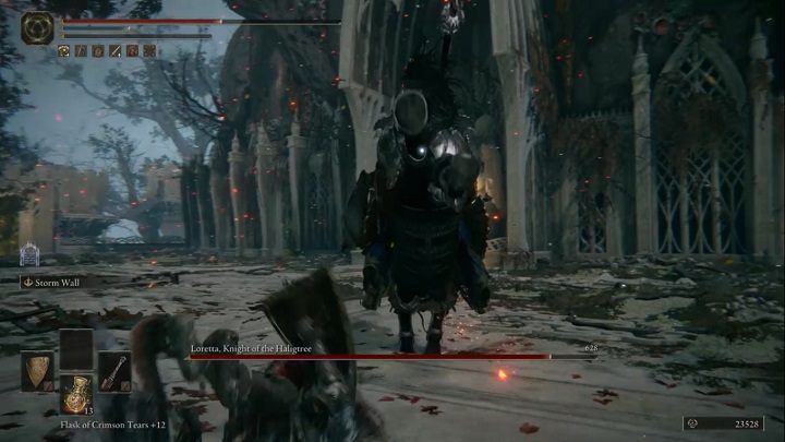 Circle around the opponent, but stay at her sides, interchangeably, so that she has to reposition - Elden Ring: How to beat Loretta, Knight of the Haligtree? - Elden Ring: All bosses in Miquellas Haligtree - Elden Ring Guide