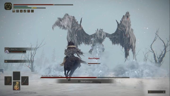 When you circle around Borealis, it will go airborne - Elden Ring: How to beat Borealis, the Frozen Fog? - Elden Ring: All bosses in Mountaintops of the Giants - Elden Ring Guide