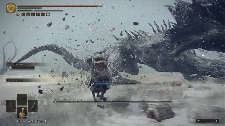 The fight only consists of one phase - Elden Ring: How to beat Borealis, the Frozen Fog? - Elden Ring: All bosses in Mountaintops of the Giants - Elden Ring Guide