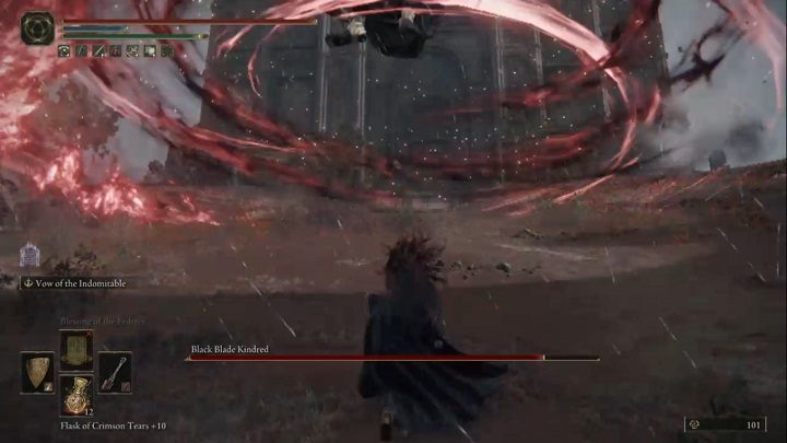 It may also happen that the opponent creates a magic tornado after jumping - Elden Ring: How to beat Black Blade Kindred? - Elden Ring: All bosses in Greyoll Dragonbarrows - Elden Ring Guide