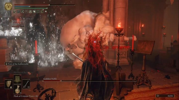 In addition, there is an attack in which the enlarged enemy will roll for a while - Elden Ring: How to beat Godskin Noble? - Elden Ring: All bosses in Volcano Manor - Elden Ring Guide