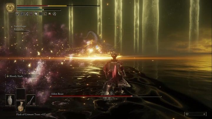 Elden Beast can also create a "magic cloud" - after a moment, explosions will begin in the range of the clouds, so move away from them as quickly as possible - Elden Ring: How to beat Radagon of the Golden Order, Elden Beast? - Elden Ring: All bosses in Leyndell, Ashen Capital - Elden Ring Guide