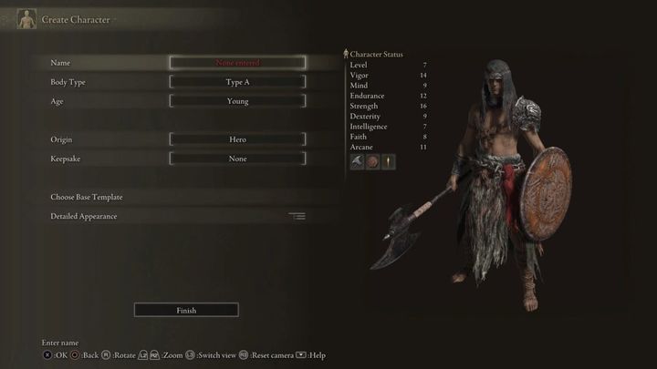 The Hero's Dexterity is below average, which significantly limits the choice of weapons that he can use without investing in this statistic - Elden Ring: Character classes - stats, characteristics - Elden Ring: Basics - Elden Ring Guide