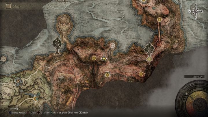 The undiscovered map of the region very often contains a vertical block, usually on the main road - Elden Ring: Useful information about the map - Elden Ring: Basics - Elden Ring Guide