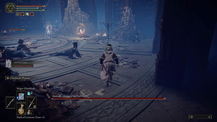 Then, run towards enemies with a yellow aura while avoiding projectiles or fire attacks - Elden Ring: How to beat Rennala, Queen of the Full Moon? - Elden Ring: All bosses in Liurnia of the Lakes - Elden Ring Guide