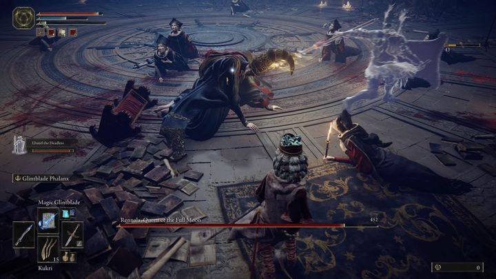 When the boss finally falls to the ground, focus only on attacking her - Elden Ring: How to beat Rennala, Queen of the Full Moon? - Elden Ring: All bosses in Liurnia of the Lakes - Elden Ring Guide