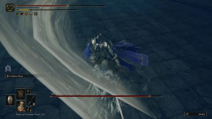 Most of Rellana's combos end with both swords hitting at once - Shadow of the Erdtree: How to defeat Rellana, Twin Moon Knight? - Shadow of the Erdtree: Main bosses - Elden Ring Guide