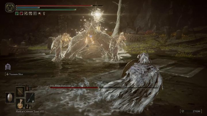 If the boss is far away from you, she will start summoning ghostly companions for help - Shadow of the Erdtree: How to defeat Jori, Elder Inquisitor? - Shadow of the Erdtree: Side bosses - Elden Ring Guide