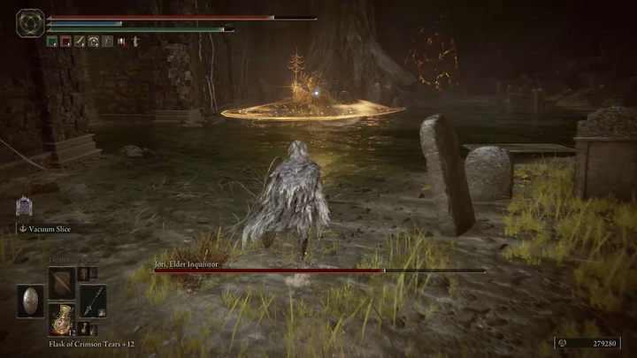 You will have to repeat the attack, teleport and chase loop several times - Shadow of the Erdtree: How to defeat Jori, Elder Inquisitor? - Shadow of the Erdtree: Side bosses - Elden Ring Guide