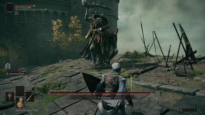 If you are familiar with his moveset and you know how to avoid attacks, try to dodge towards the opponent, so that you will be able to get behind his back as often as possible - Elden Ring: How to beat Margit The Fell Omen? - Elden Ring: All bosses in Stormhill - Elden Ring Guide