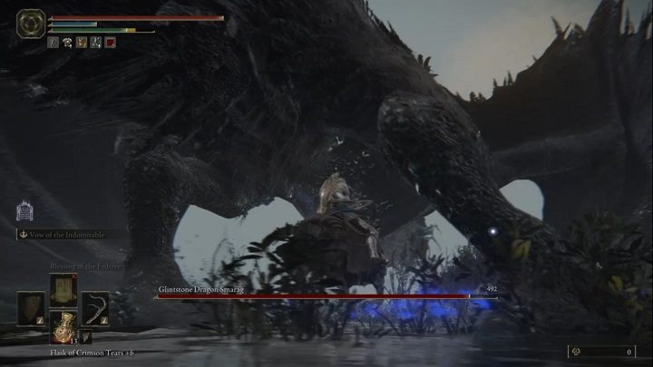 As with most dragons, it's best to target the legs - Elden Ring: How to beat Glinstone Dragon Smarag? - Elden Ring: All bosses in Liurnia of the Lakes - Elden Ring Guide