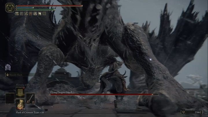 When fighting the dragon, focus on legs and observe the enemy's movements closely - Elden Ring: How to beat Flying Dragon Greyll? - Elden Ring: All bosses in Greyoll Dragonbarrows - Elden Ring Guide