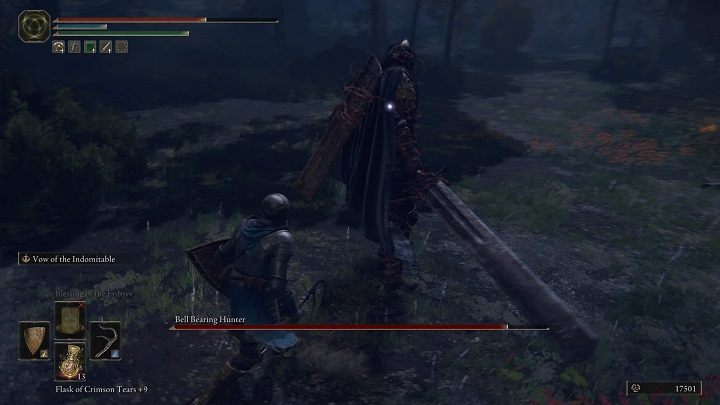 One of the opponent's moves is to grab you and throw on the ground - Elden Ring: How to beat Bell Bearing Hunter? - Elden Ring: All bosses in Stormhill - Elden Ring Guide