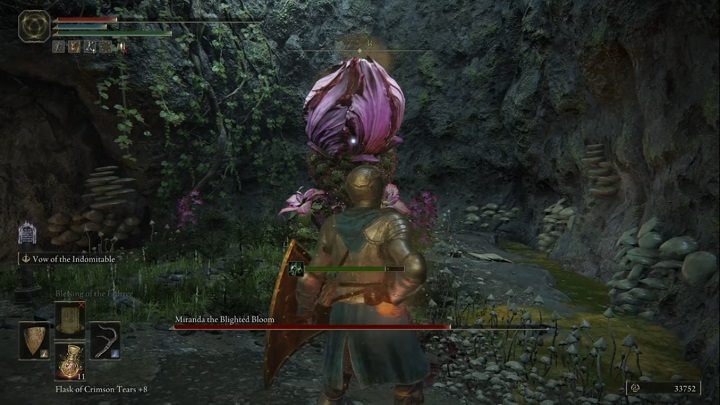 There will also be a moment where Miranda will charge a spell (curling her petals) and then explode with a cloud of poison gas - Elden Ring: How to beat Miranda, the Blighted Bloom? - Elden Ring: All bosses in Weeping Peninsula - Elden Ring Guide