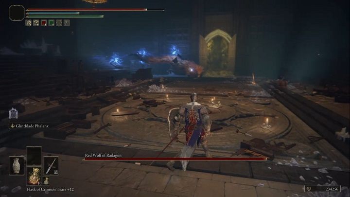 If possible, stay behind the boss's back - this way, the magic sword's attacks will be easier to avoid - Elden Ring: How to beat Red Wolf of Radagon? - Elden Ring: All bosses in Liurnia of the Lakes - Elden Ring Guide