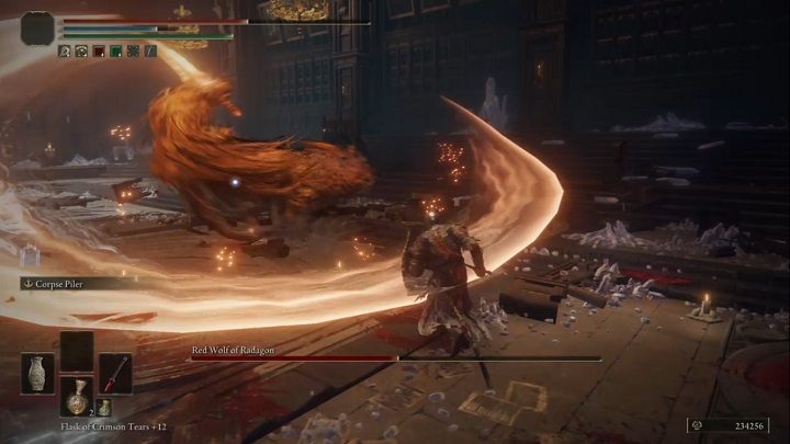 As for the rest of the magic attacks, watch out for the one that materializes in his mouth - Elden Ring: How to beat Red Wolf of Radagon? - Elden Ring: All bosses in Liurnia of the Lakes - Elden Ring Guide