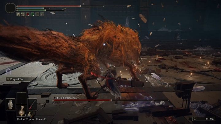 If you need healing, do it after you've avoided an attack series - Elden Ring: How to beat Red Wolf of Radagon? - Elden Ring: All bosses in Liurnia of the Lakes - Elden Ring Guide