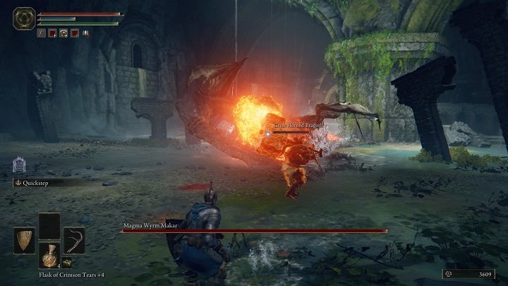 You should go behind the enemy's back and stay there as often as possible - Elden Ring: How to beat Magma Wyrm Makar? - Elden Ring: All bosses in Liurnia of the Lakes - Elden Ring Guide