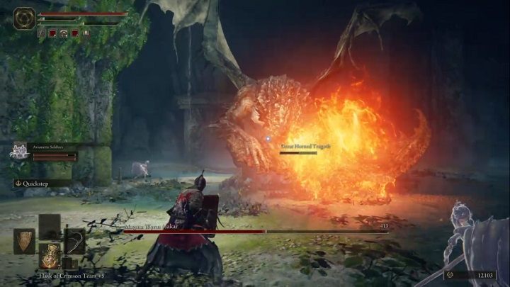 Halfway through the fight you will notice that the boss is standing on his hind legs and lava is pouring out of his mouth - Elden Ring: How to beat Magma Wyrm Makar? - Elden Ring: All bosses in Liurnia of the Lakes - Elden Ring Guide