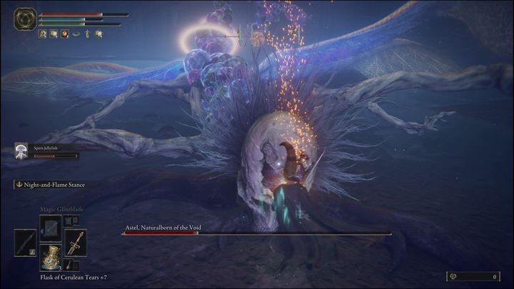 Use meteorite magic and aim for the head to interrupt the boss's attack - Elden Ring: How to beat Astel, Naturalborn of the Void? - Elden Ring: All bosses in Lake of Rot - Elden Ring Guide